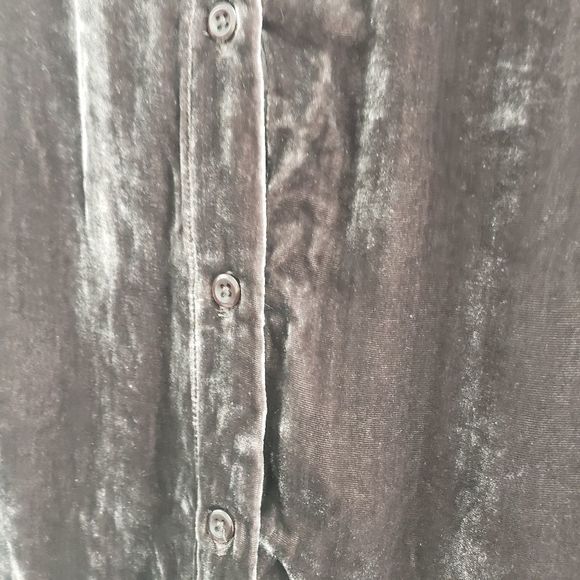 Johnny Was 4 Love And Liberty Lura Velvet Blouse in Brown Size Medium - Picture 5 of 14